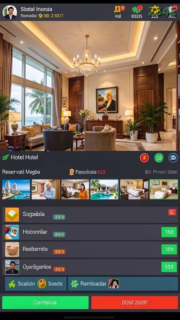 Cuplikan layar UPDATES — aktivitas